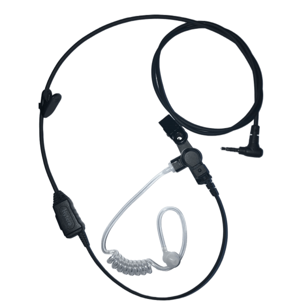 Earpiece with in-line PTT & Transparent Acoustic Tube EAS07