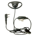 KHS-27 D-Ring Ear Hanger w/PTT & Mic